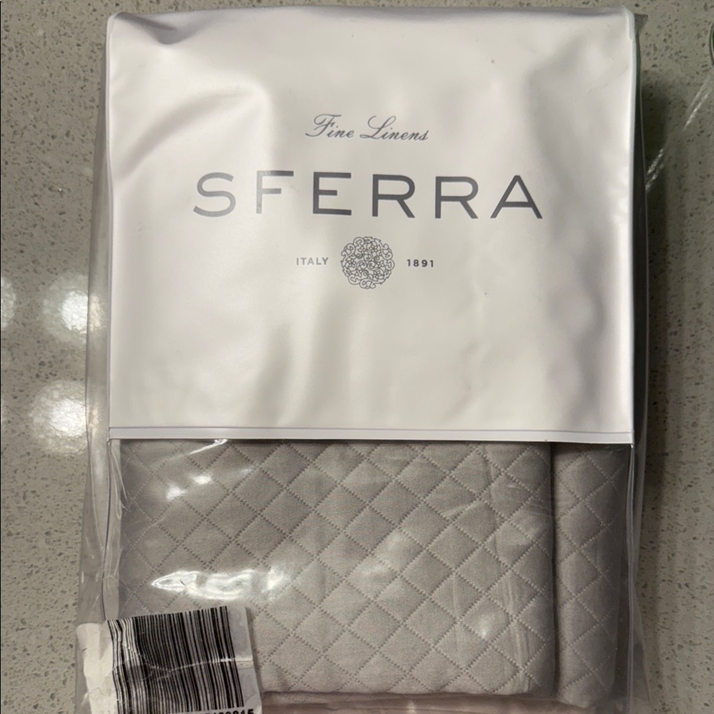 SFERRA Quilted Fine Linens in Gray